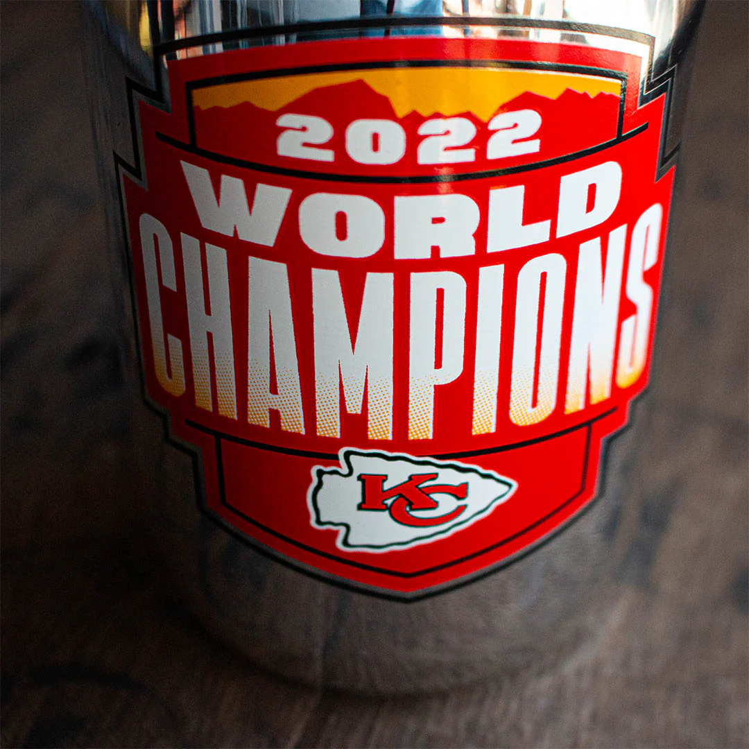 2022 Chiefs World Champions Trophy Chrome Bubbly - Image 3