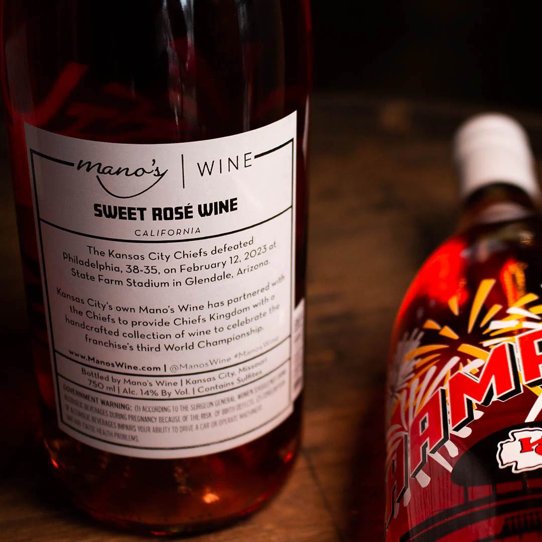 2022 Chiefs World Champions Sweet Rosé - Image 3