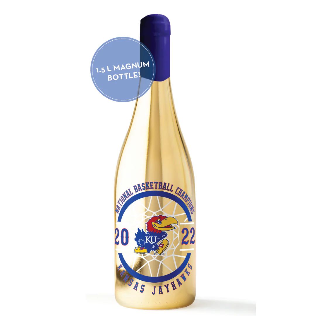 2022 KU Basketball National Champions Metallic Gold 1.5L