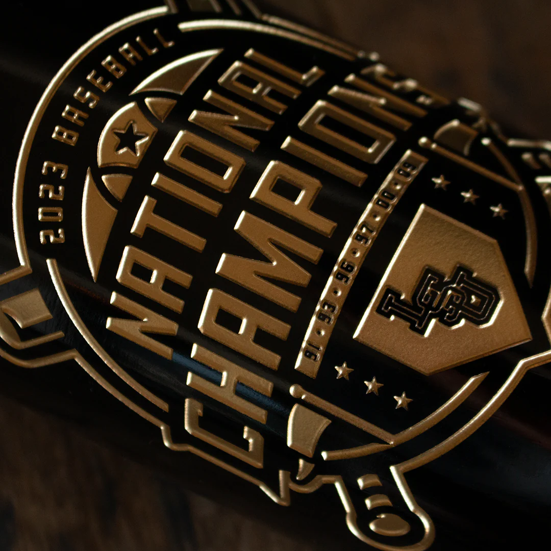 LSU 2023 Baseball National Champions Etched Wine - Image 3