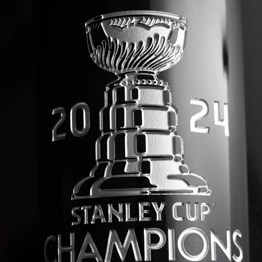 2024 Florida Panthers Stanley Cup Trophy Champions Etched Wine - Image 2