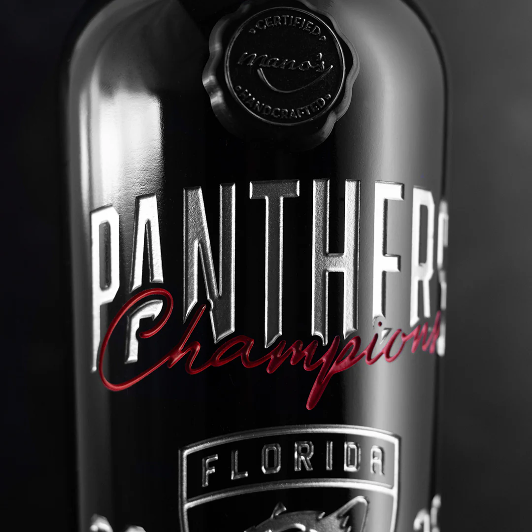 2025 Florida Panthers Stanley Cup Champions Etched Wine - Image 5