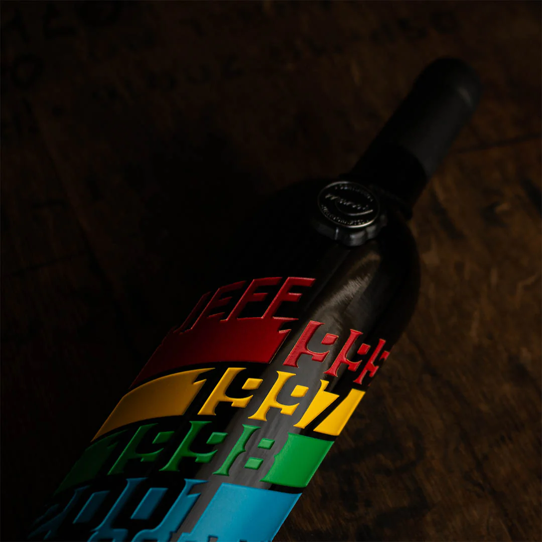 #24 Jeff Gordon Championship Years Etched Wine Bottle - Image 2