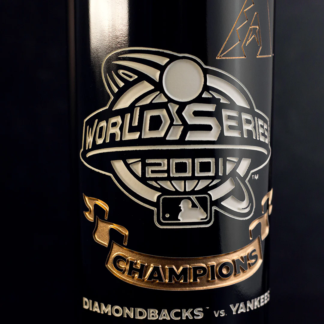 Arizona Diamondbacks 2001 World Series Vault Etched Wine - Image 2