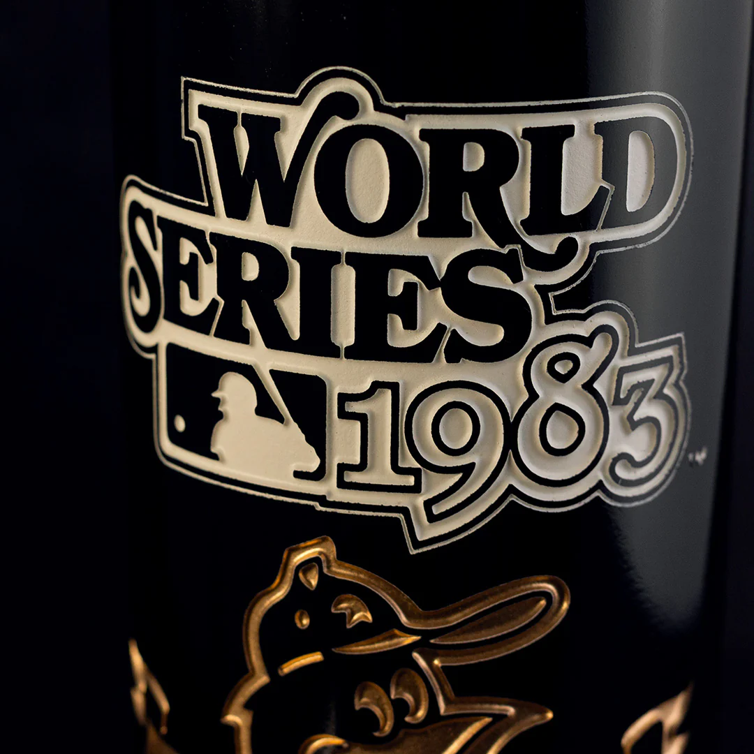 Baltimore Orioles 1983 World Series Vault Etched Wine - Image 3