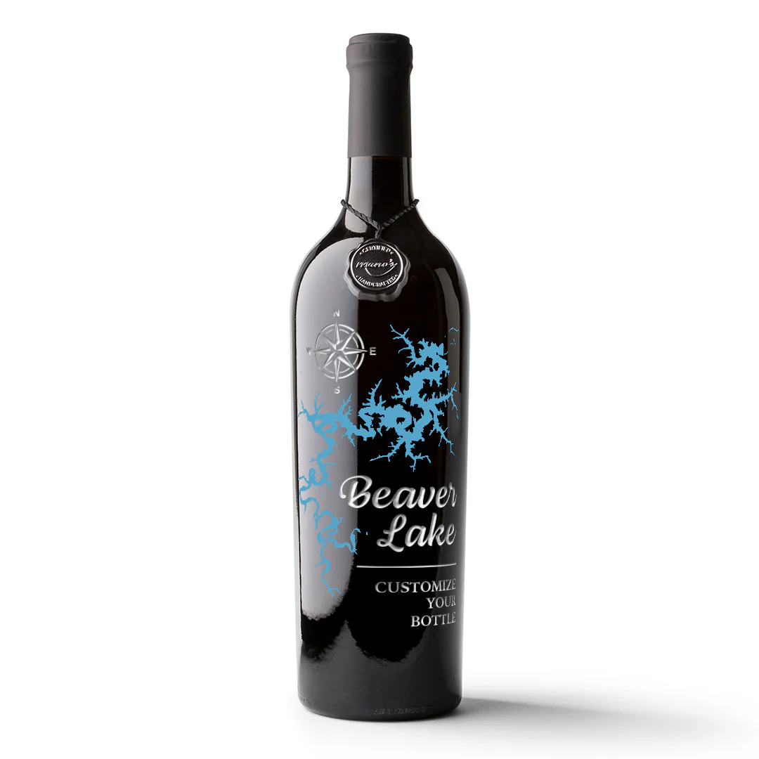 Beaver Lake Custom Etched Wine - Image 3