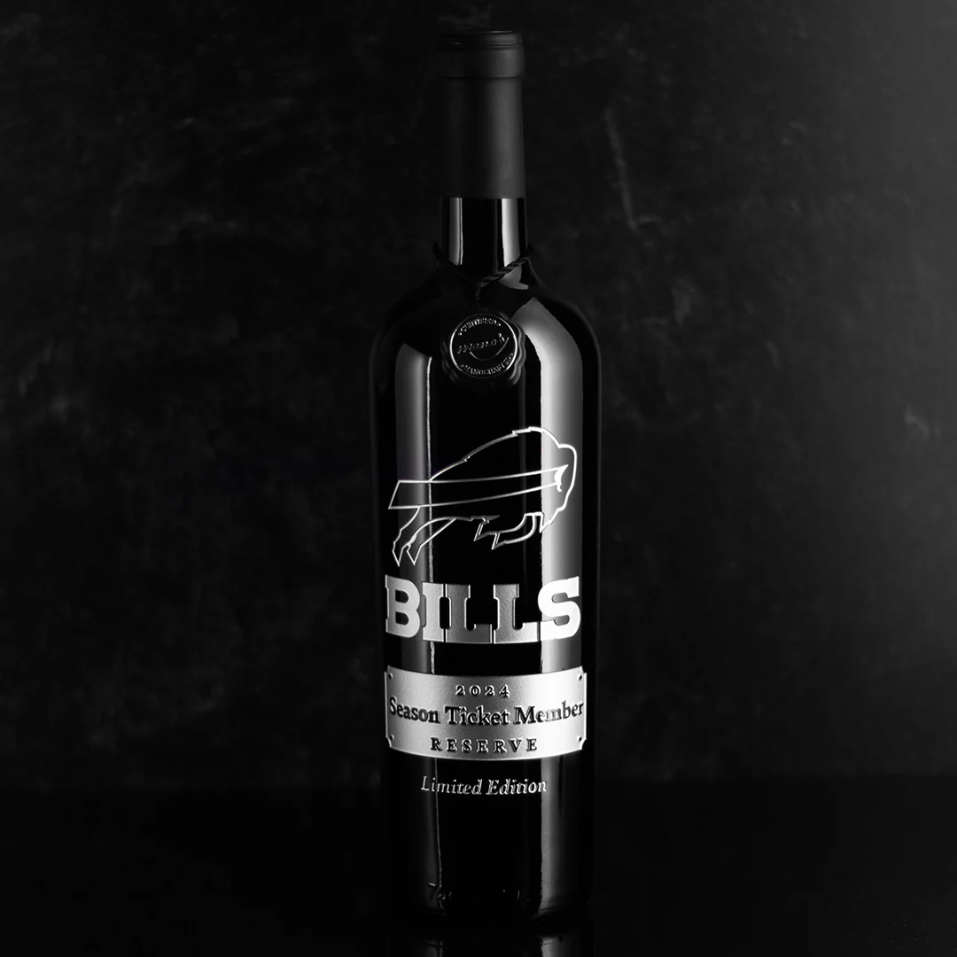 Bills 2024 Exclusive Season Ticket Member Etched Wine - Image 2