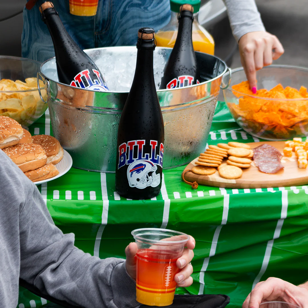 Buffalo Bills Helmet Matte Black Bubbly - Image 8