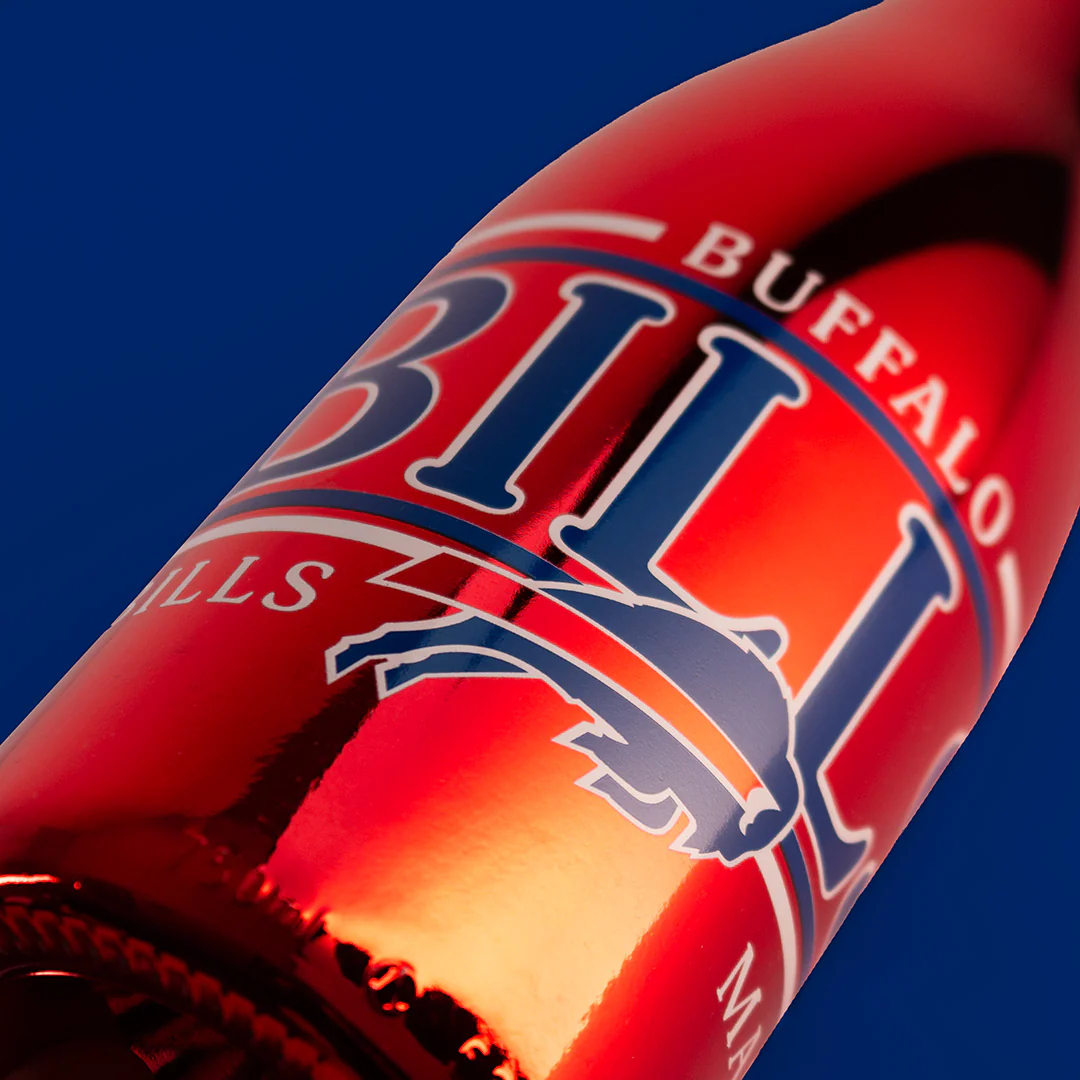 Buffalo Bills Metallic Red Bubbly - Image 3