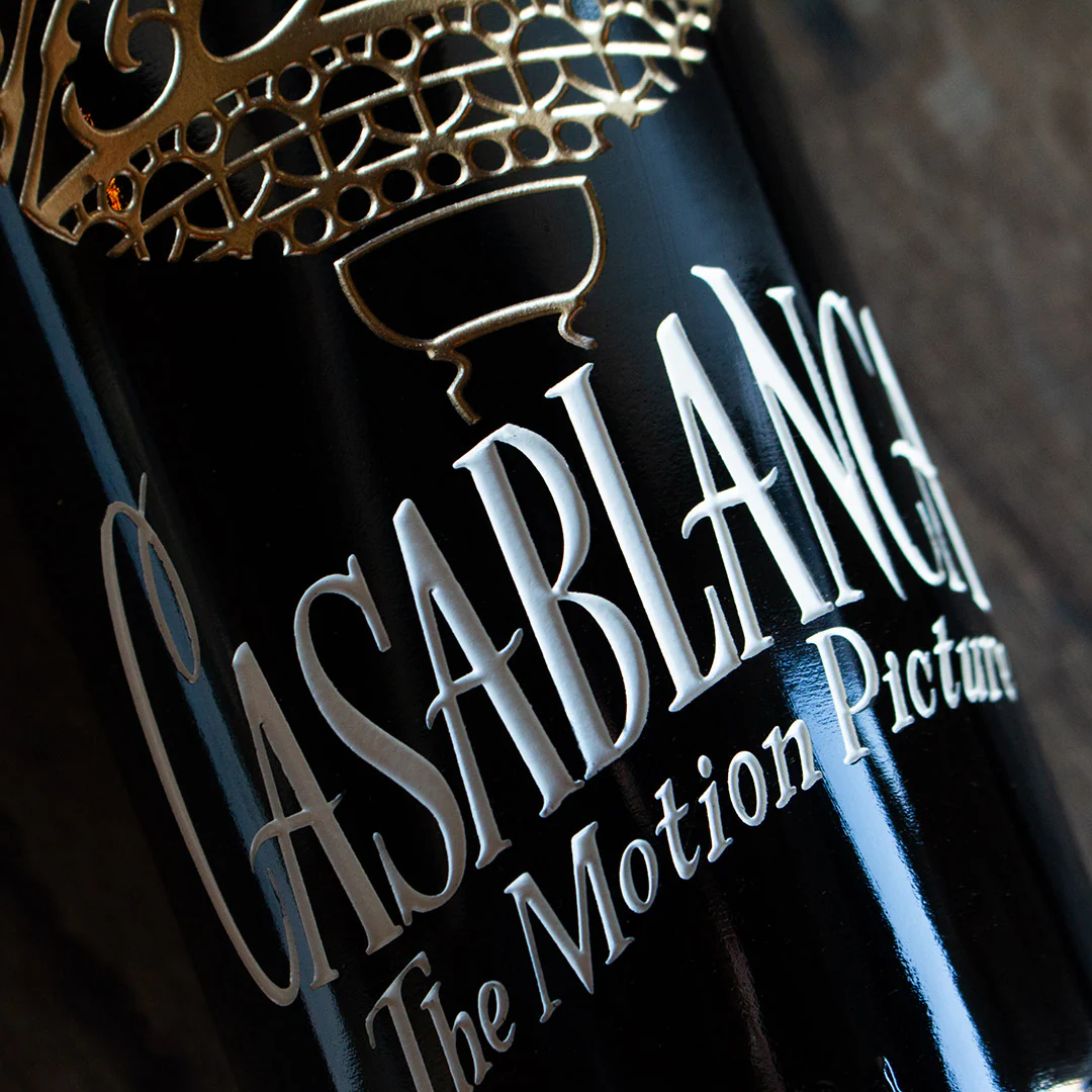 Casablanca Lamp Etched Wine - Image 2