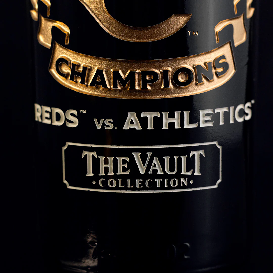 Cincinnati Reds 1990 World Series Vault Etched Wine - Image 3