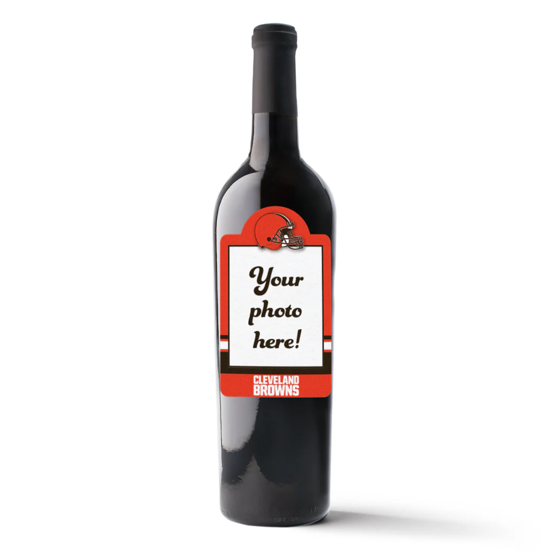 Cleveland Browns Custom Photo Frame Labeled Wine - Image 2