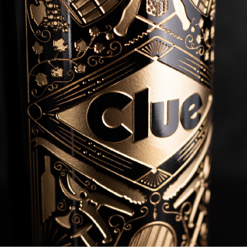 Clue Murder at the Winery Etched Wine Bottle - Image 4