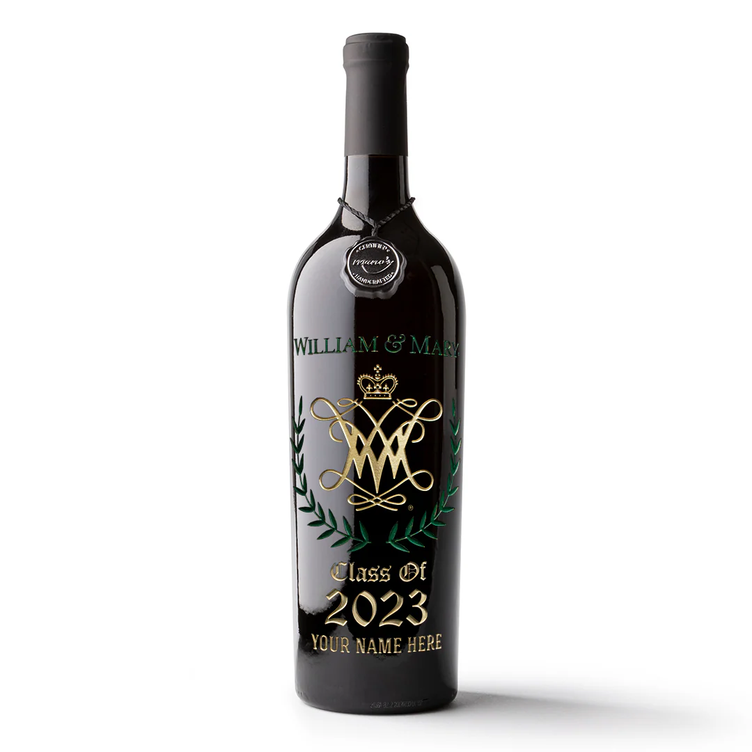 William & Mary Custom Alumni Etched Wine - Image 4