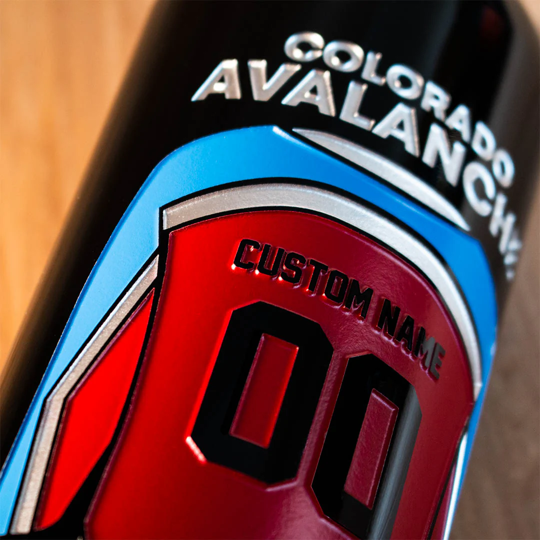 Colorado Avalanche Custom Jersey Etched Wine - Image 2
