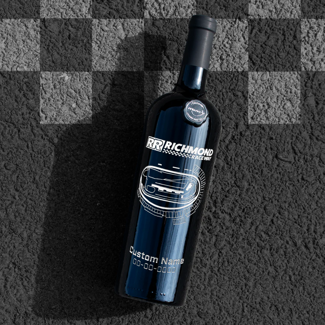 Richmond Raceway Custom Etched Wine - Image 3