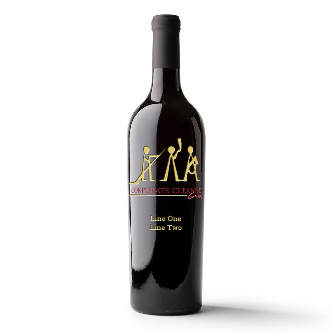 Corporate Cleaning Group Custom Etched Wine
