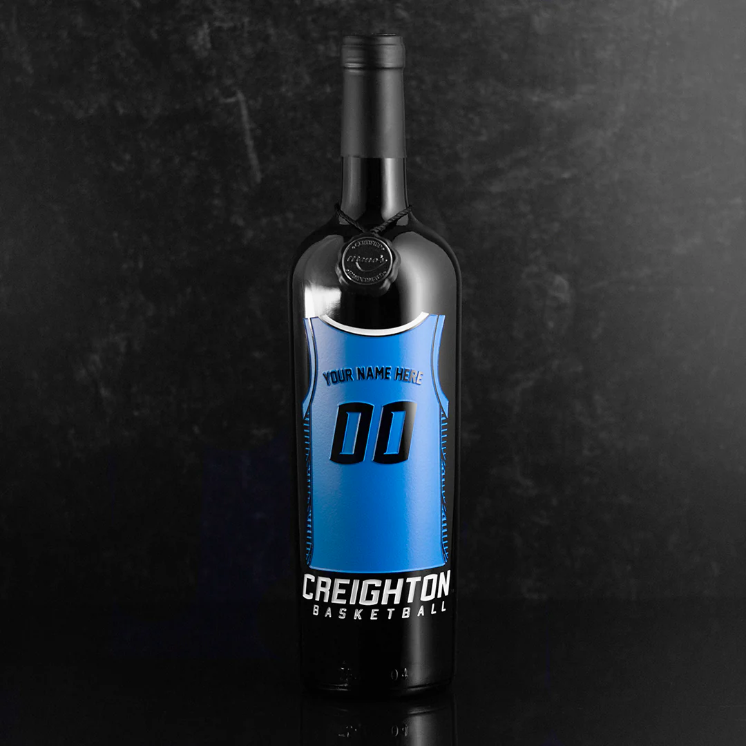 Creighton University Custom Basketball Jersey Etched Wine - Image 2