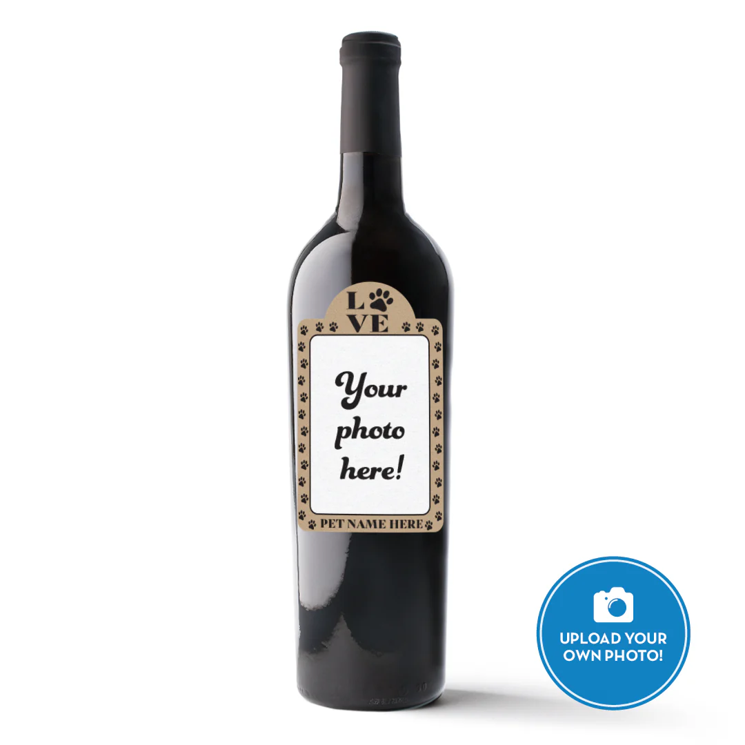 Custom Pet Photo Label Cabernet Sauvignon