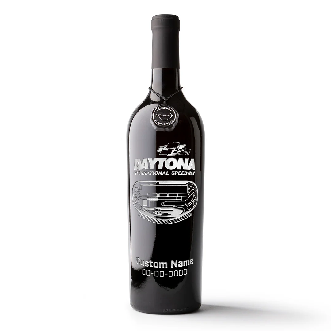 Daytona International Speedway Custom Etched Wine - Image 4