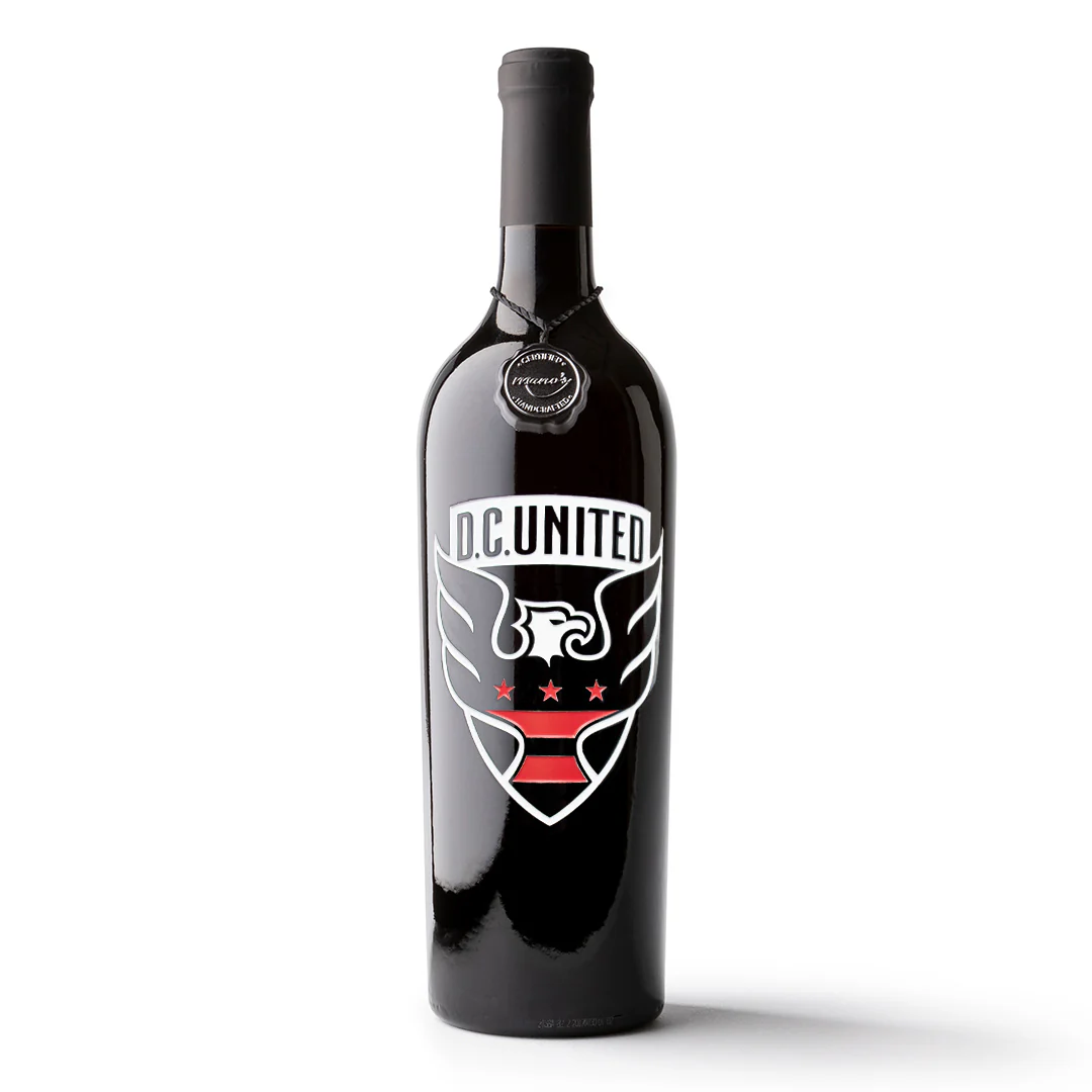 D.C. United Logo Etched Wine