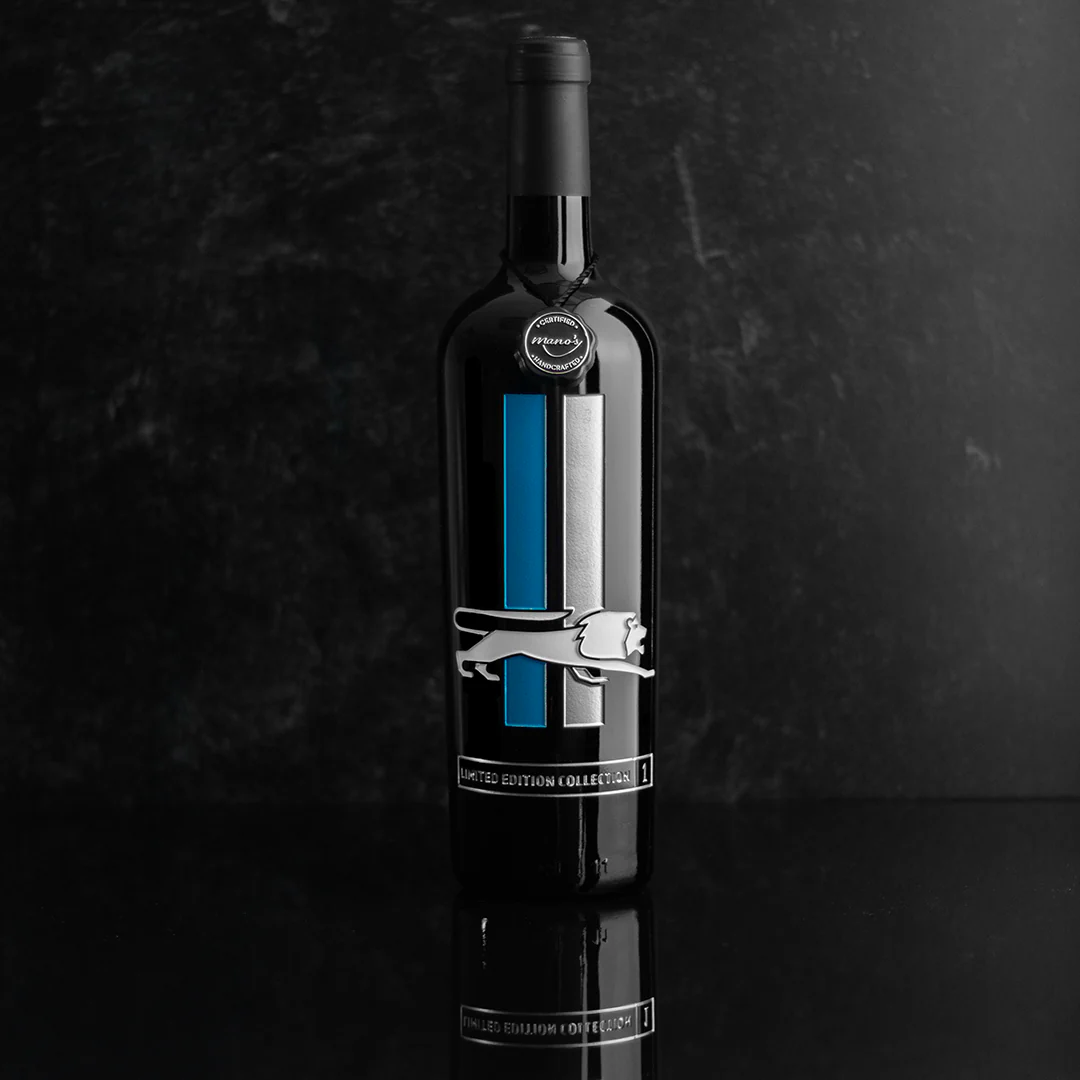 Detroit Lions Limited Edition Collection 1 Etched Wine