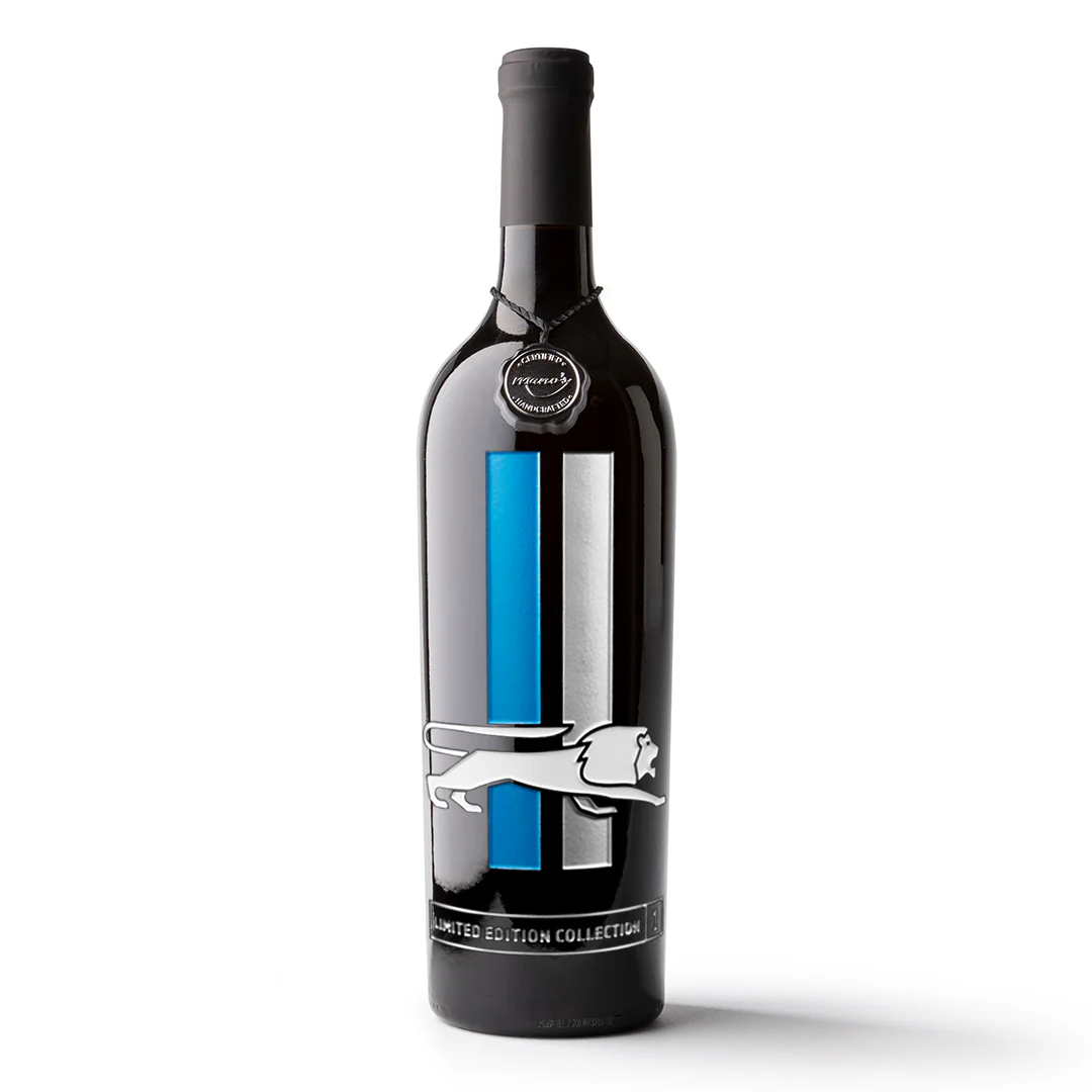 Detroit Lions Limited Edition Collection 1 Etched Wine - Image 3