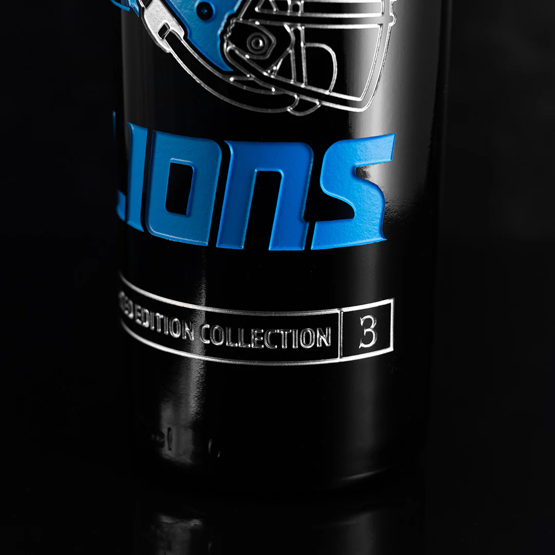Detroit Lions Limited Edition Collection 3 Etched Wine - Image 4