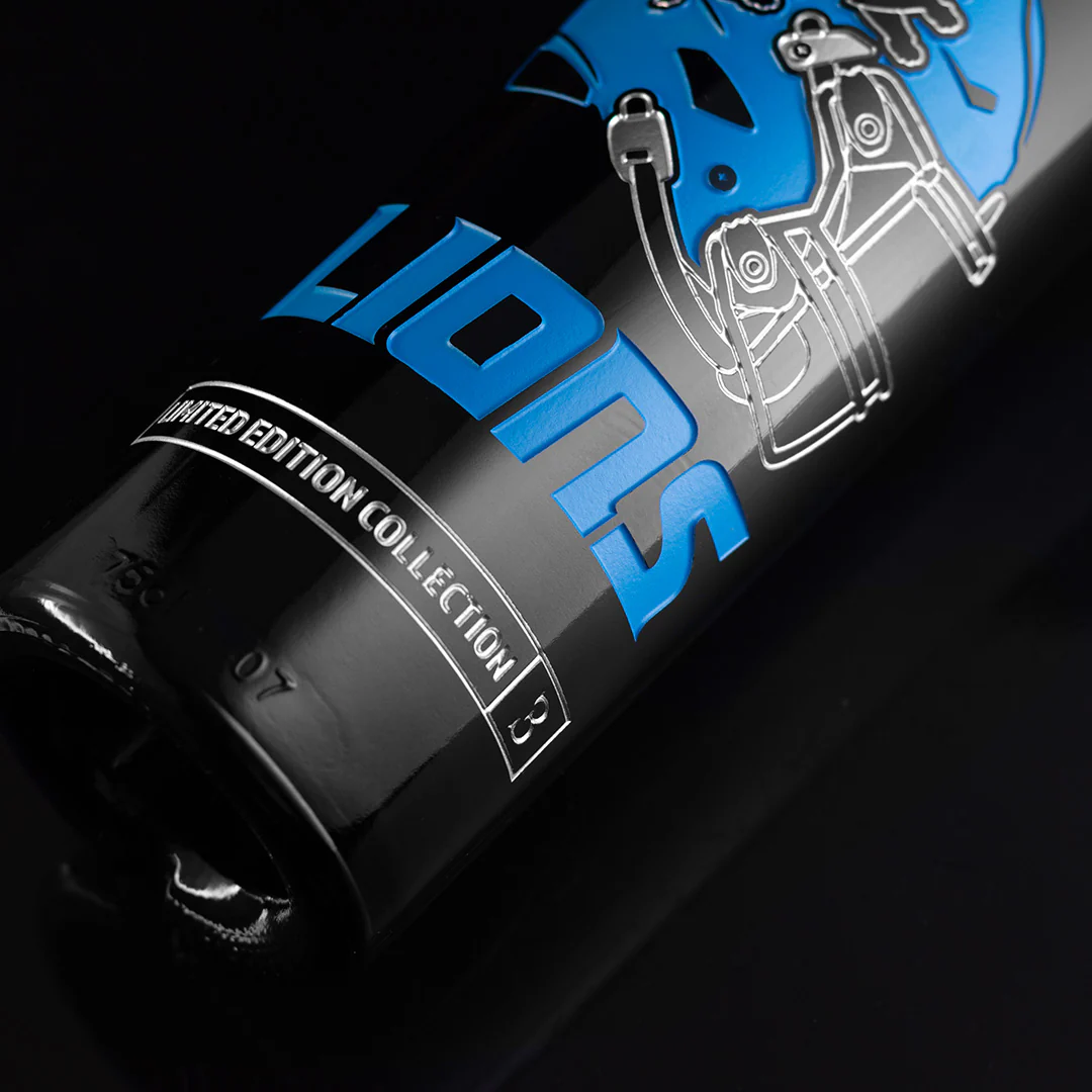 Detroit Lions Limited Edition Collection 3 Etched Wine - Image 5