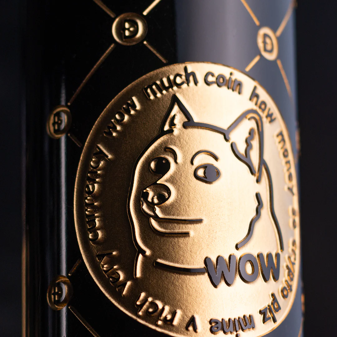 Dogecoin Token Etched Wine - Image 2