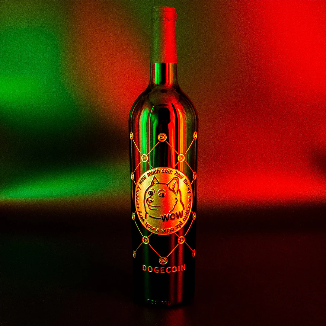 Dogecoin Token Etched Wine - Image 3