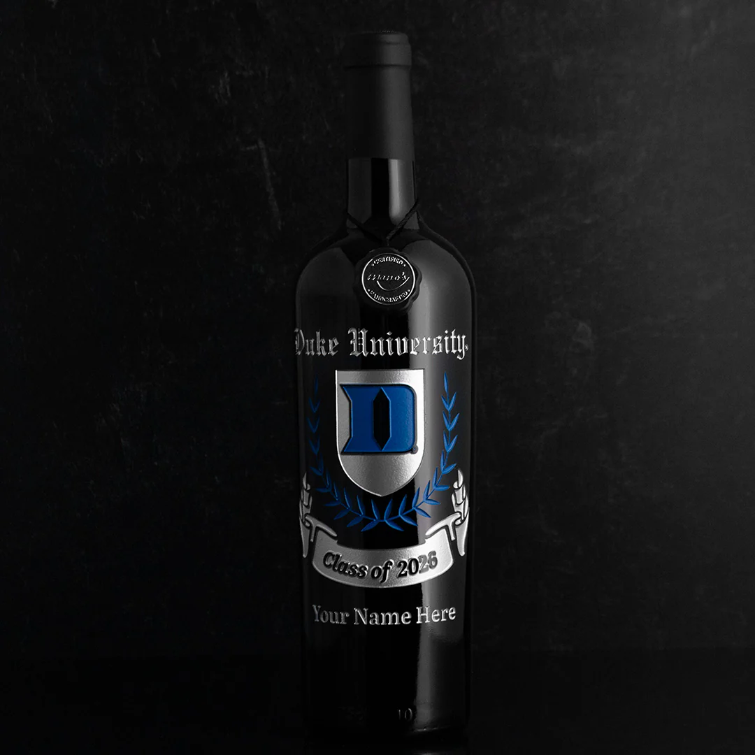 Duke University Custom Alumni Etched Wine - Image 3