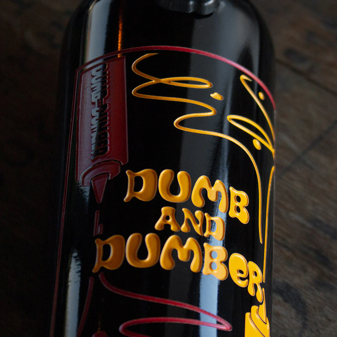 Dumb and Dumber Ketchup & Mustard Etched Wine - Image 2