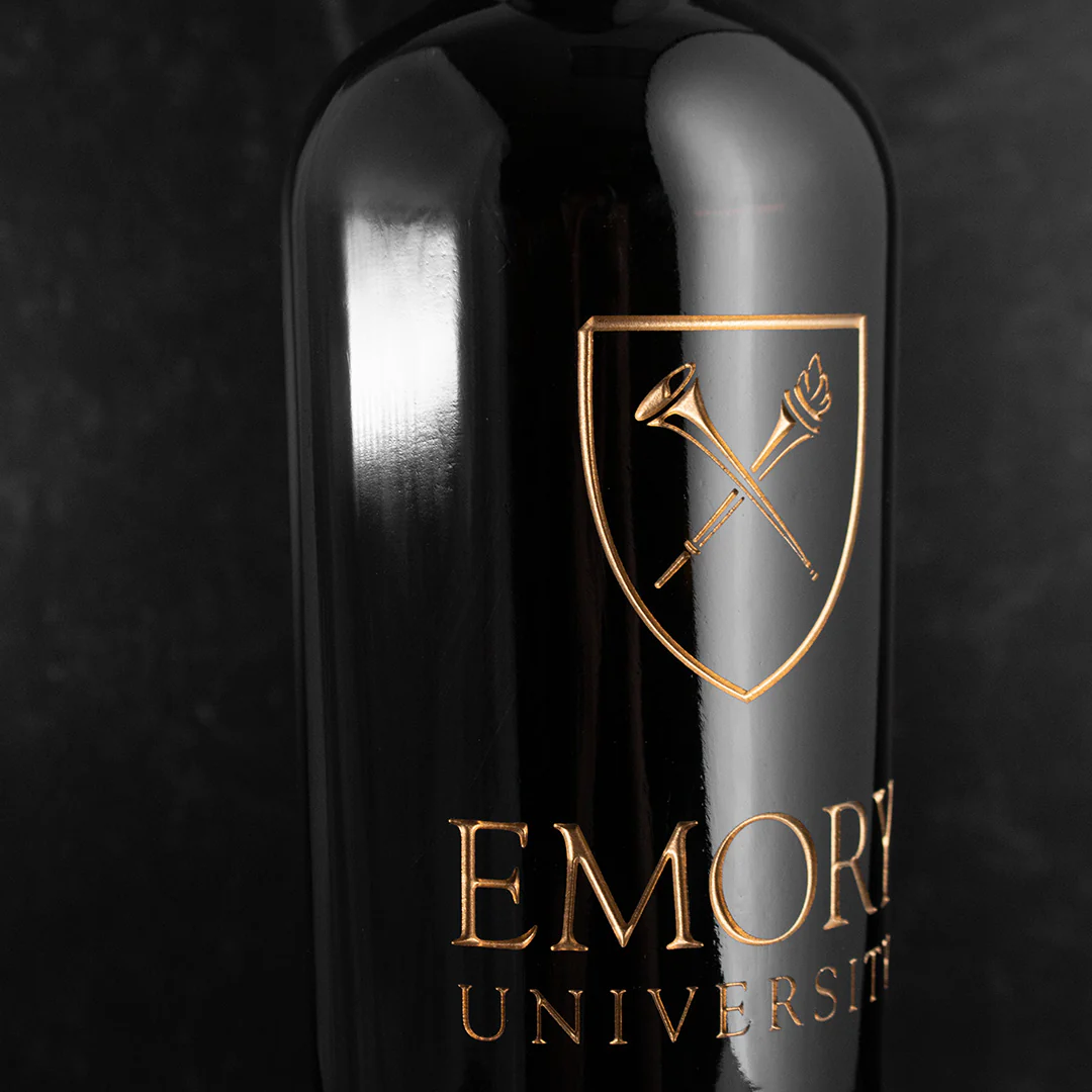 Emory University Custom Alumni Etched Wine Bottle - Image 4