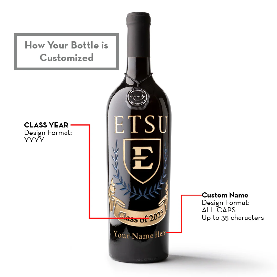 ETSU Custom Alumni Etched Wine - Image 4
