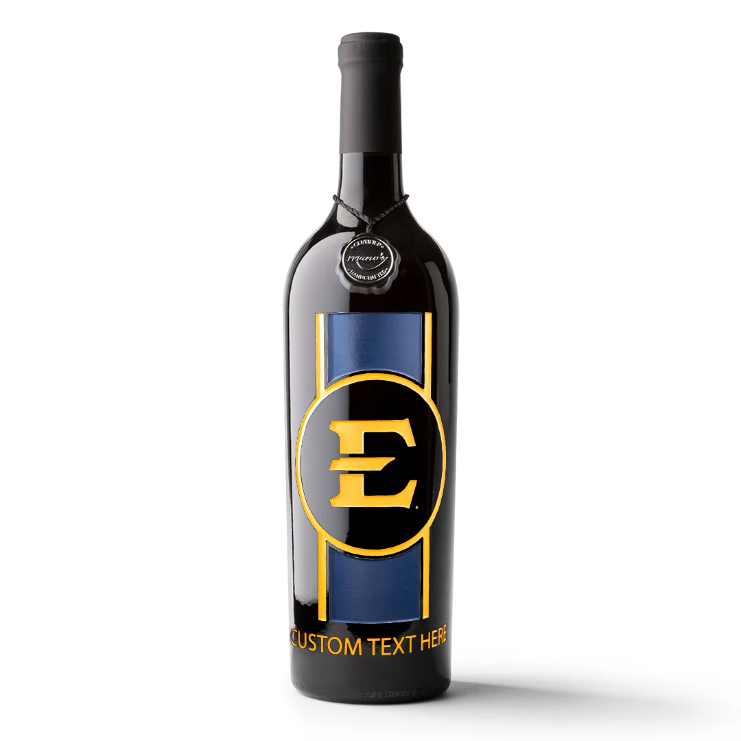 ETSU Custom Stripe Etched Wine - Image 3