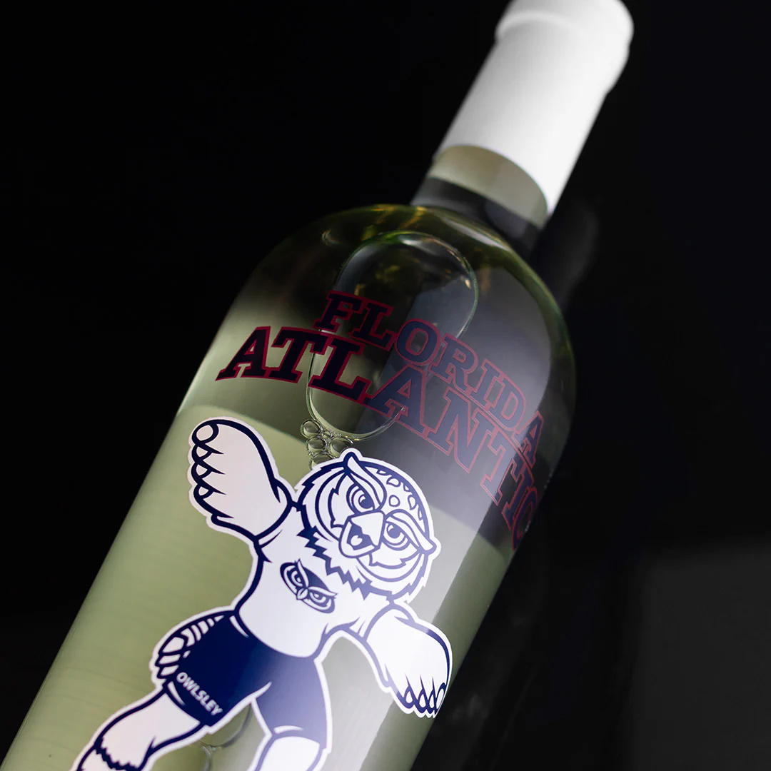 Florida Atlantic University Owlsley Screen Print Sauvignon Blanc - Image 2