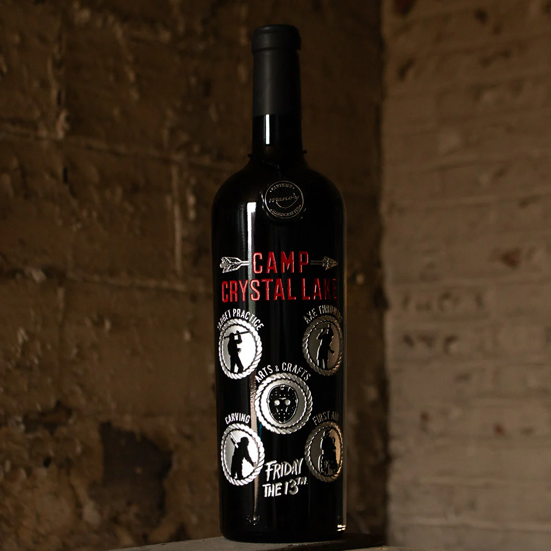 Friday the 13th Camp Activities Etched Wine - Image 2