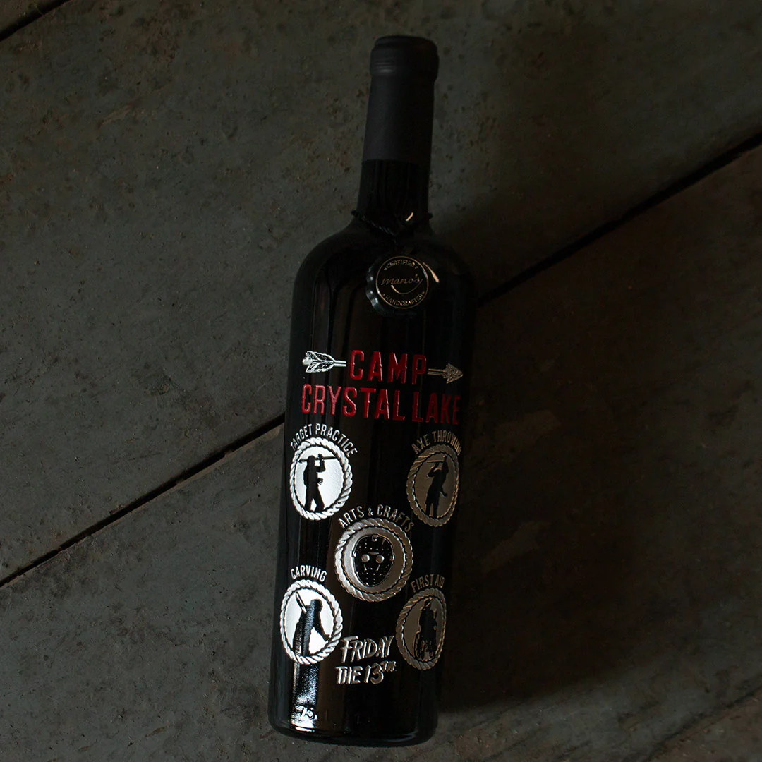 Friday the 13th Camp Activities Etched Wine - Image 3