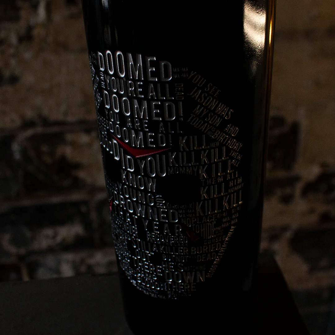 Friday the 13th Mask Etched Wine - Image 4