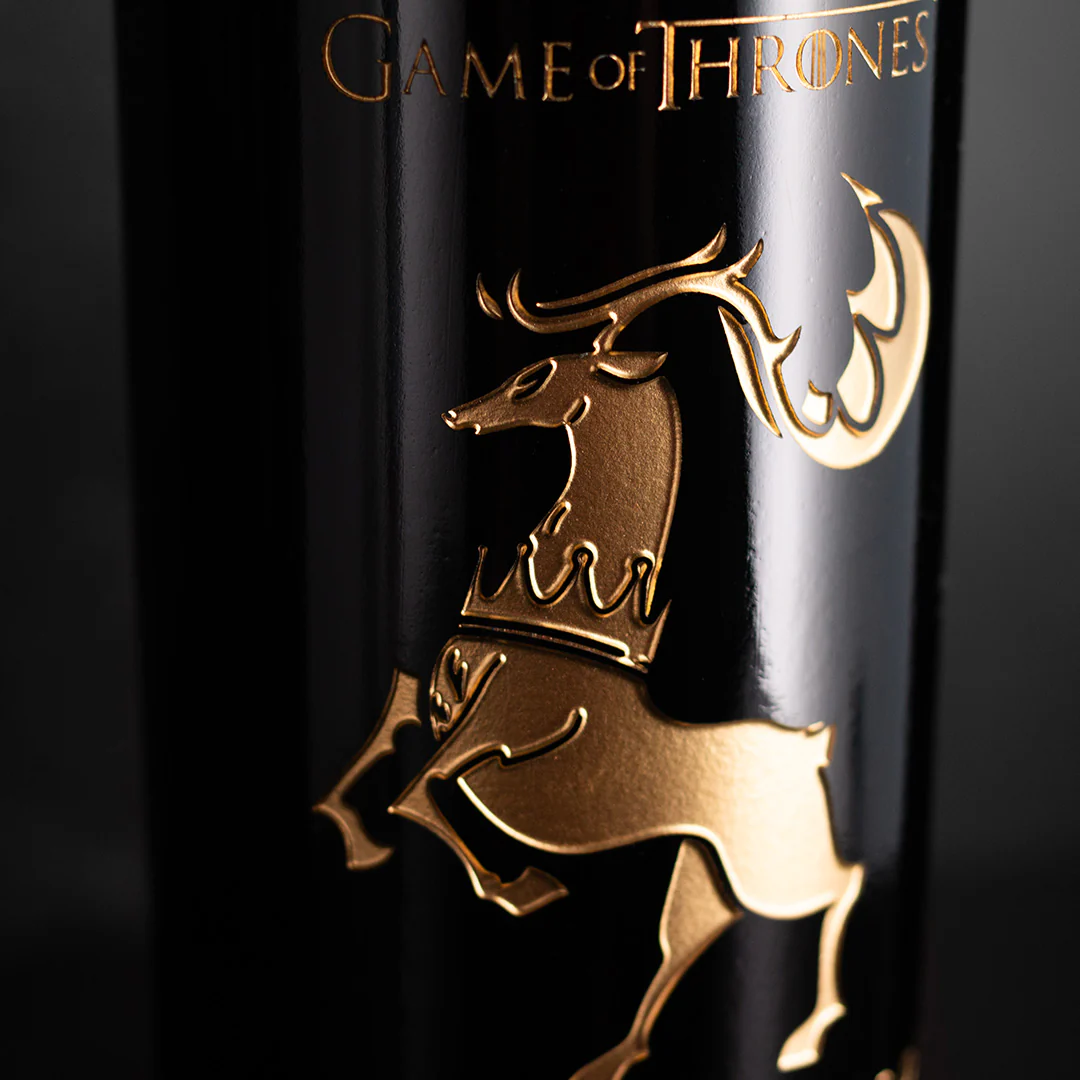 Game of Thrones House Baratheon Custom Name Etched Wine - Image 2