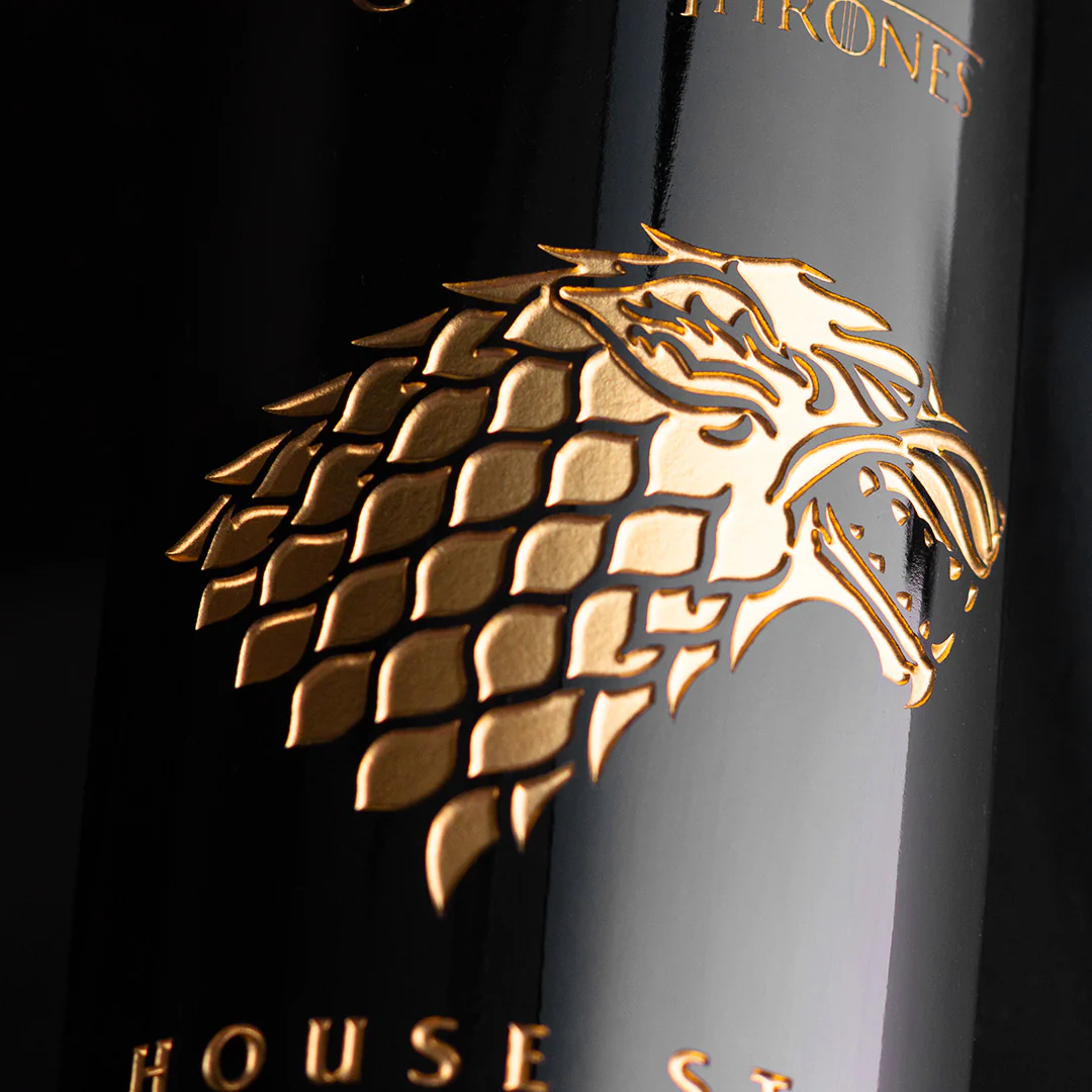Game of Thrones House Stark Custom Name Etched Wine - Image 4