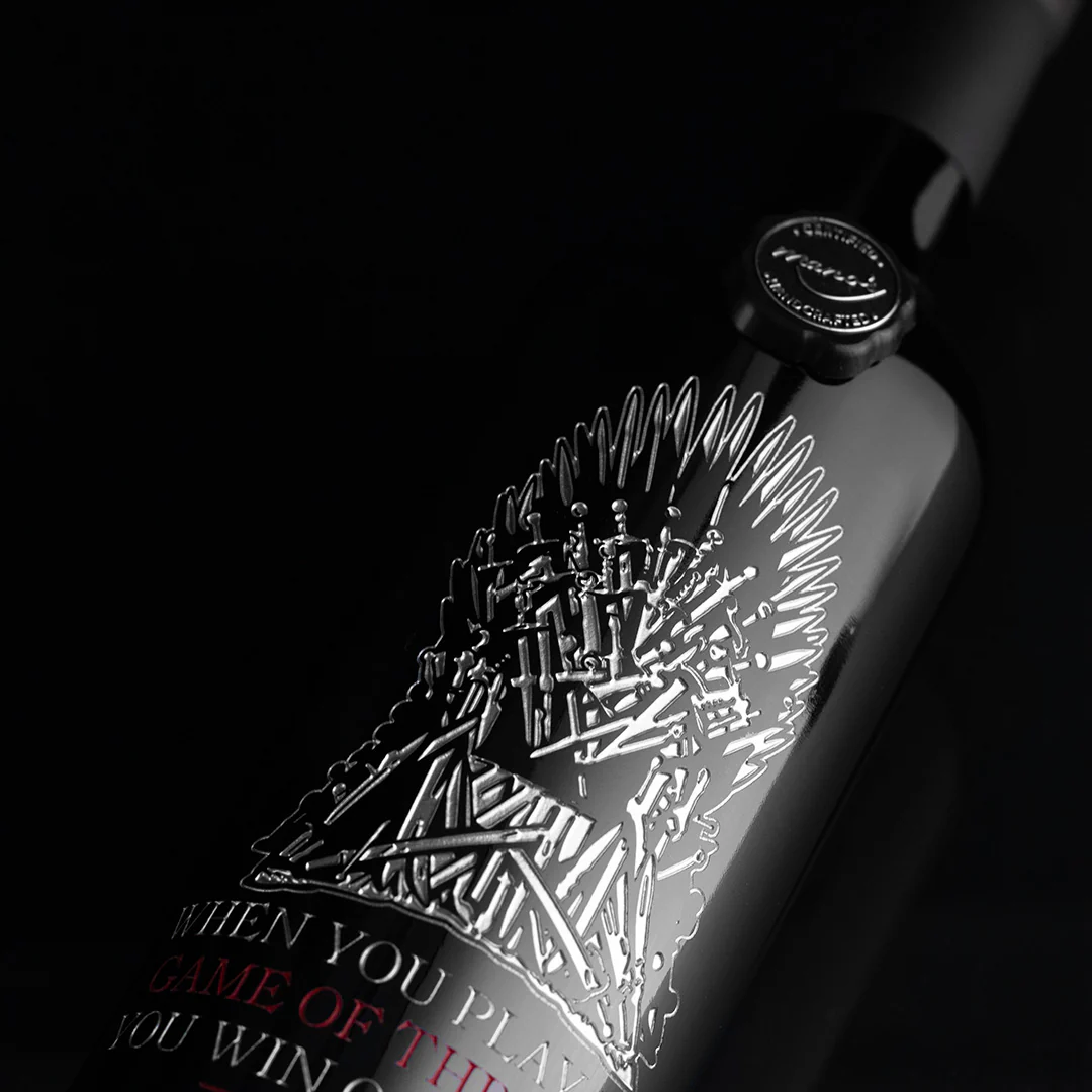 Game of Thrones Iron Throne Etched Wine - Image 2