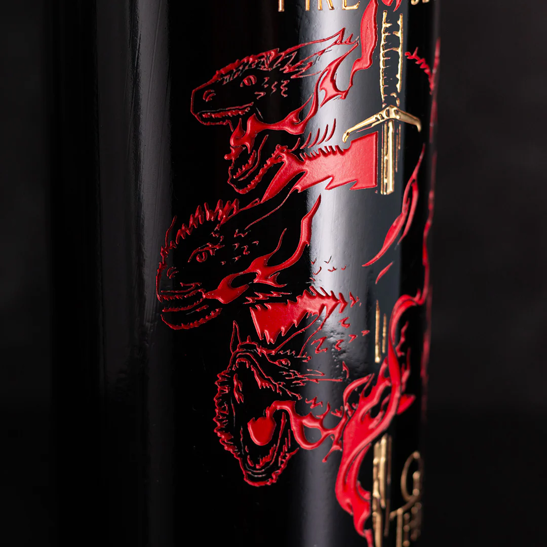 Game of Thrones Targaryen Dragons Etched Wine - Image 2