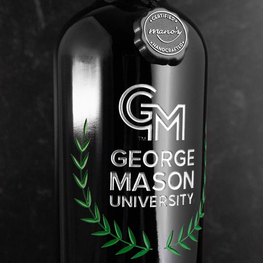 George Mason University Custom Alumni Etched Wine - Image 3