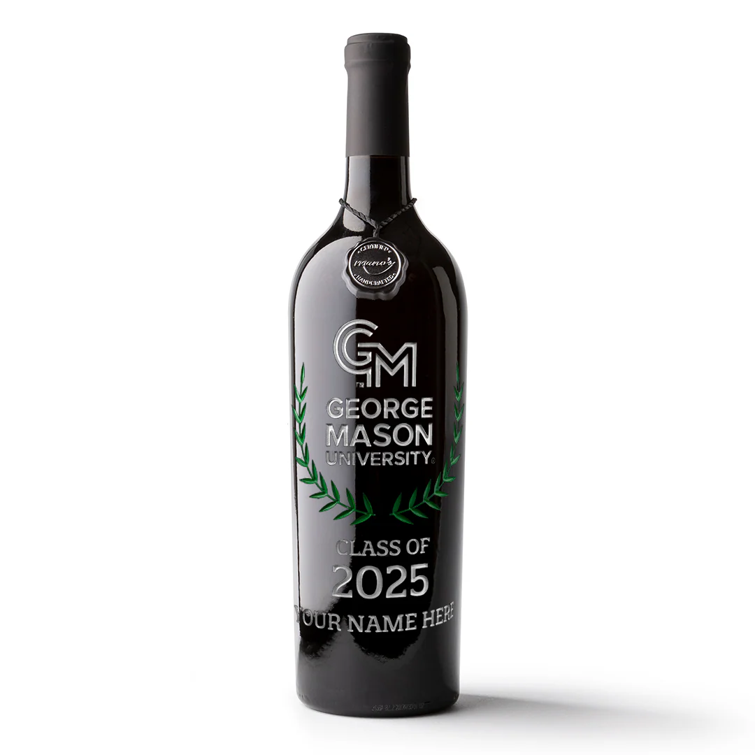 George Mason University Custom Alumni Etched Wine - Image 5