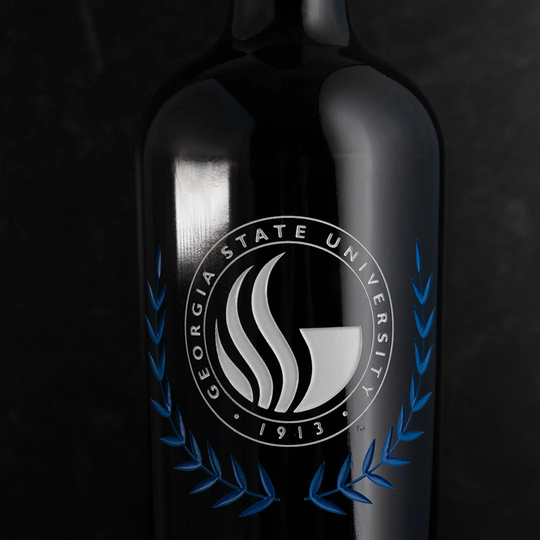 Georgia State Custom Alumni Etched Wine - Image 2