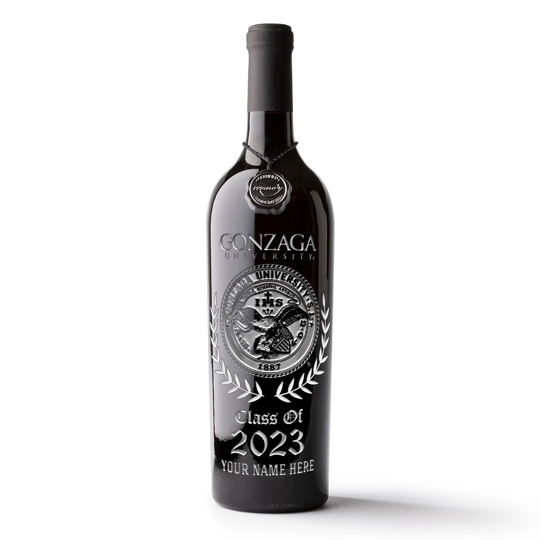 Gonzaga Custom Alumni Etched Wine - Image 4