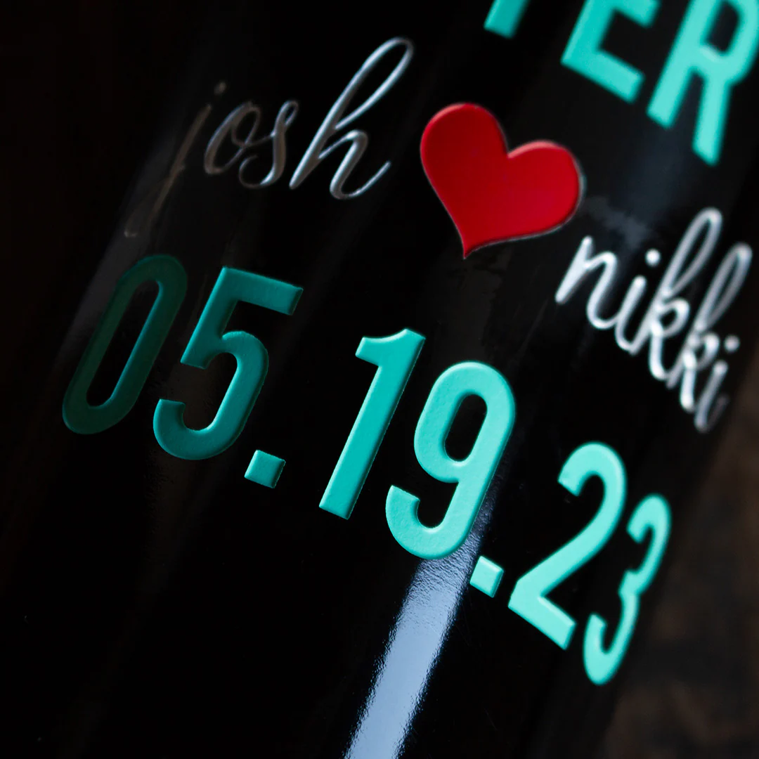 Happily Ever After Custom Etched Wine Bottle - Image 4
