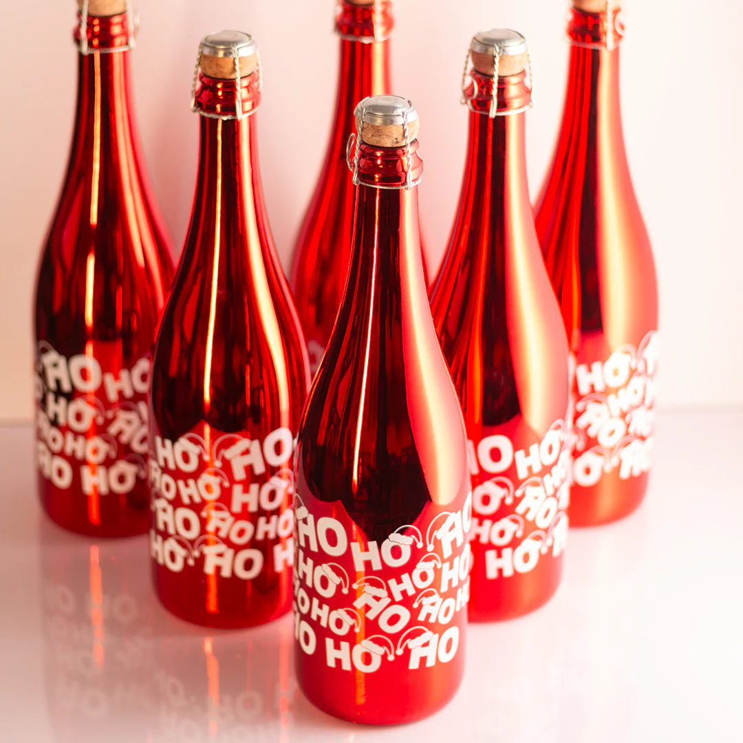 HO HO HO Metallic Red Bubbly Party Pack - Image 4